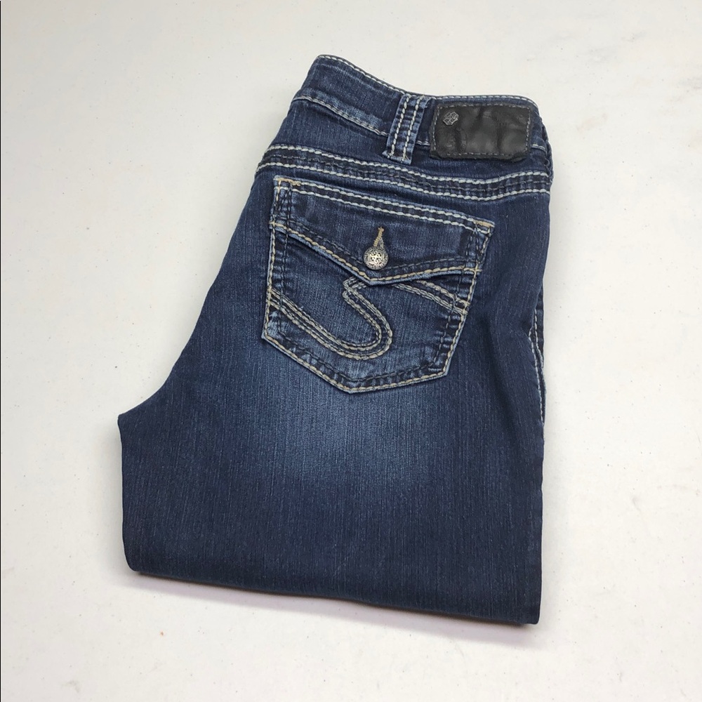 SILVER SUKI SKINNY JEANS 32x31 ⭐️